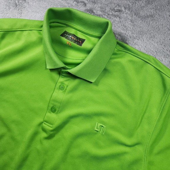 Loudmouth Other - Loudmouth Polo Shirt Mens XL Green Solid Golf Performance Lightweight Polyester